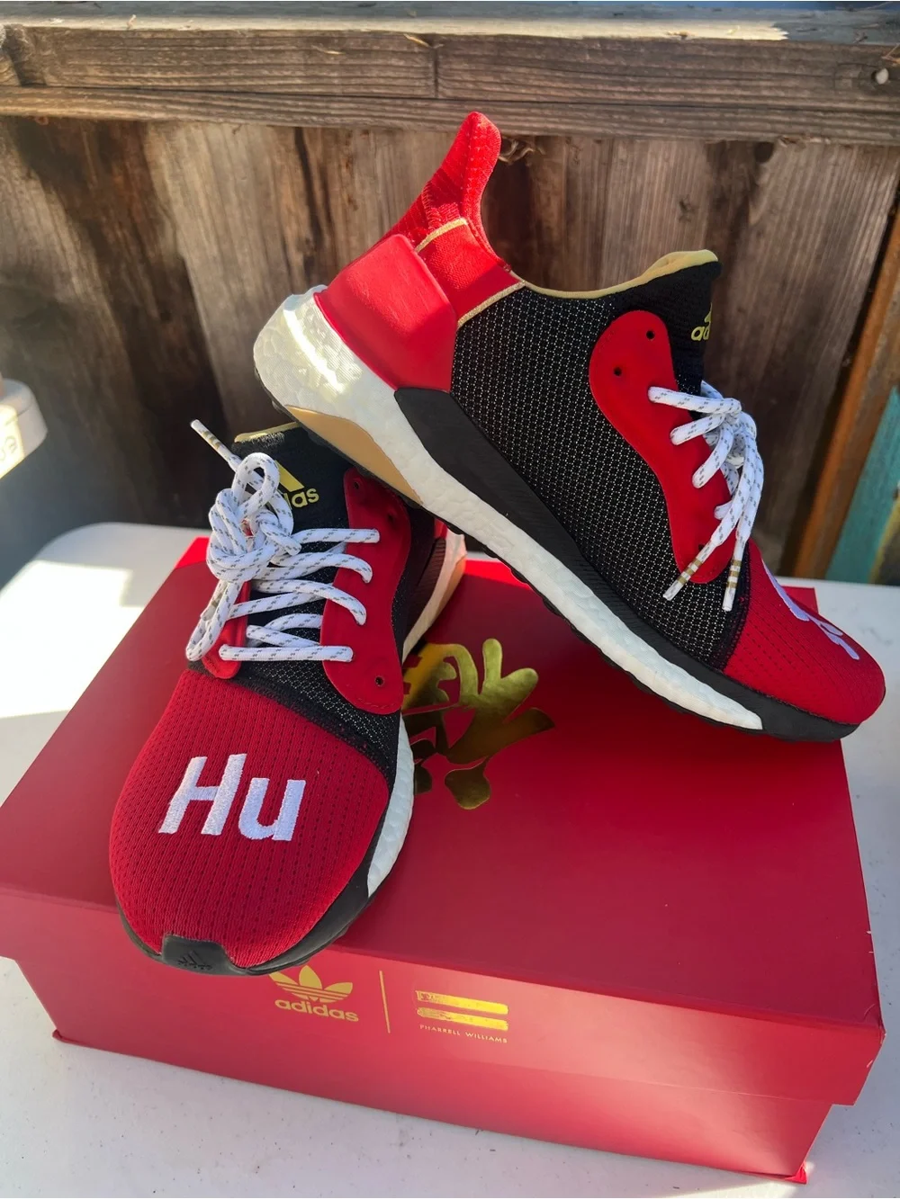 adidas Solar Hu Glide CNY Red & Black Sneakers